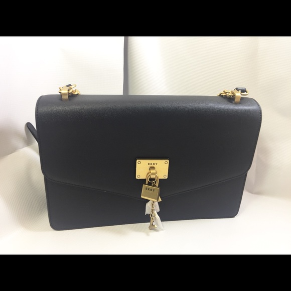 Dkny Handbags - DKNY Elissa XL Flap Shoulder Bag.